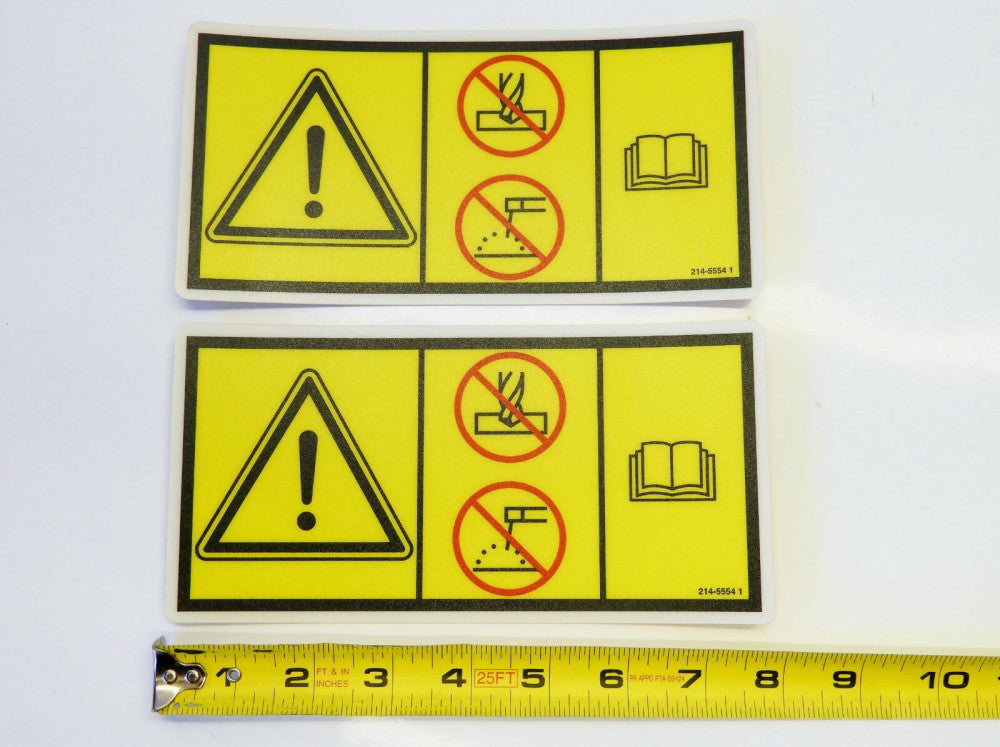 No Drilling No Welding Warning Caution Decal 7-7/8" x 4", Durable, Heavy Duty