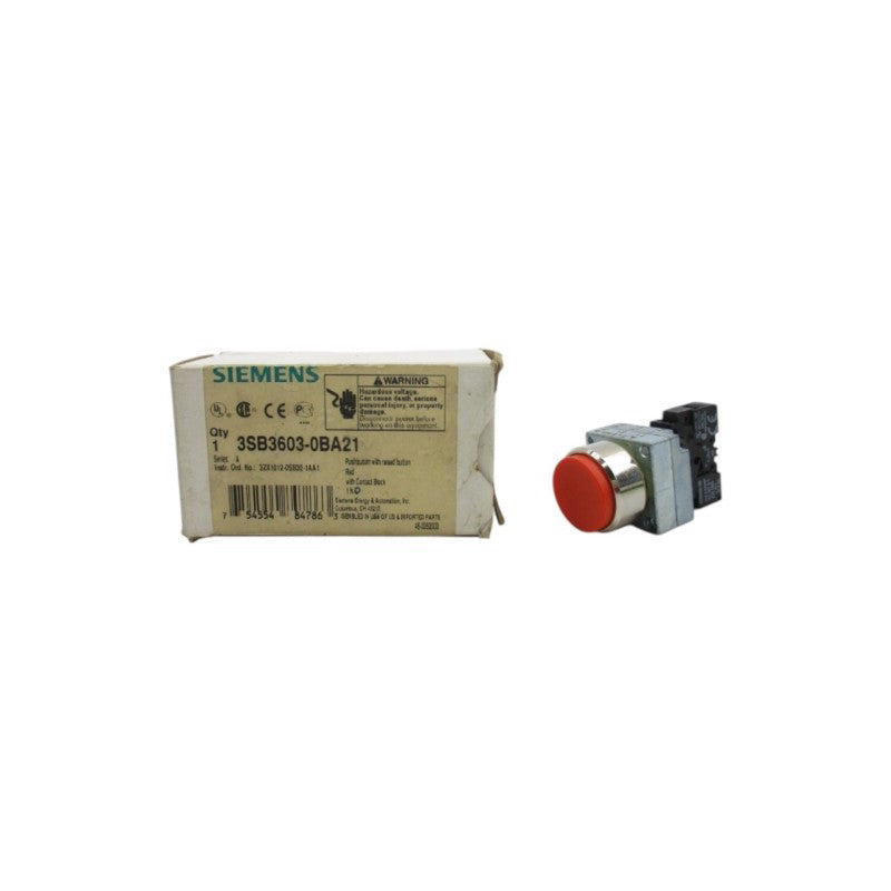 SIEMENS 3SB3603-0BA21 SER. A NSMP