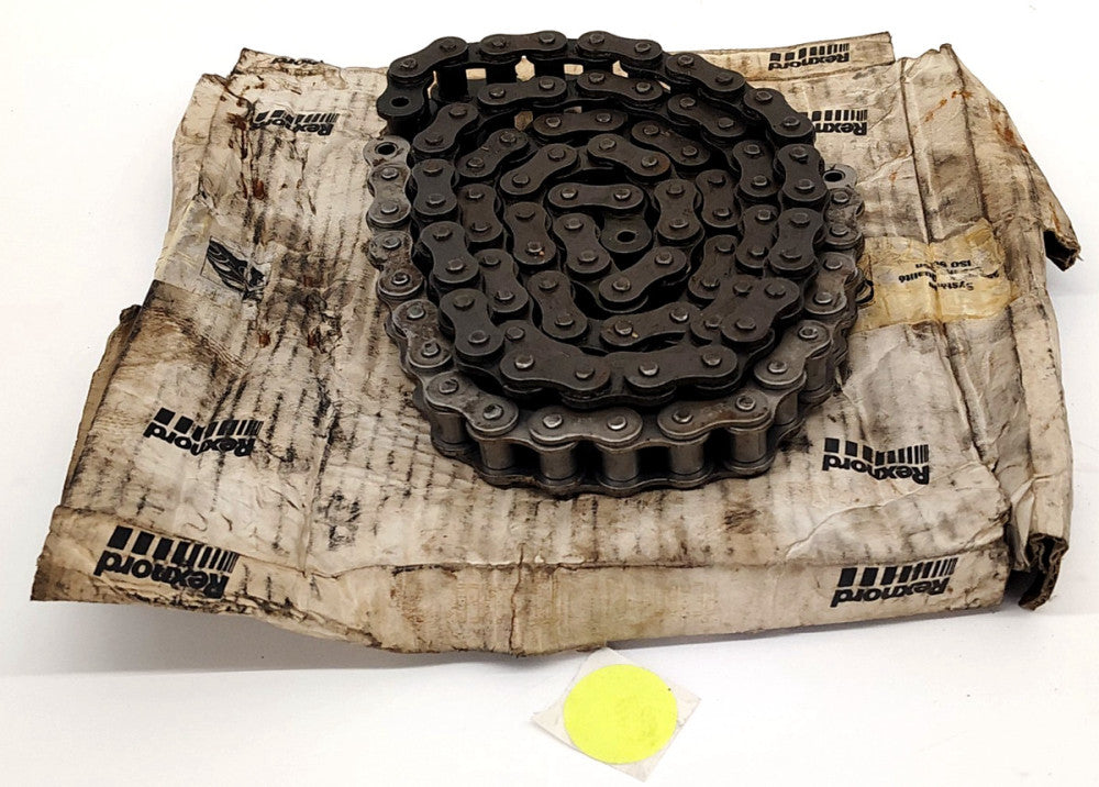 ASSORTED LOT REXNORD & ANSI ROLLER CHAIN 72" TOTAL LENGTH CARBON STEEL