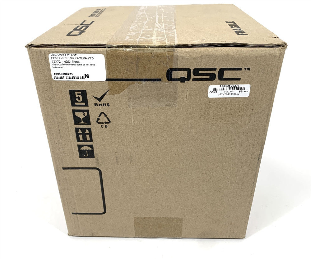New In Box QSC Q-SYS PTZ-12X72 Conference Camera