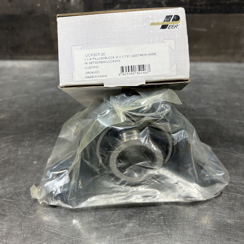 PEER UCP207-20 Flanged Mount Bearing Unit 1-1/4" ID UC UCP 207-20 Pillow Block