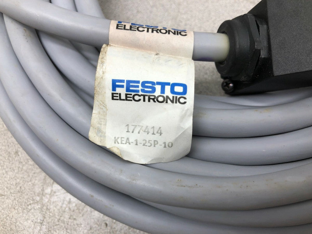 NEW NO BOX FESTO CONNECTING CABLE KEA-1-25P-10