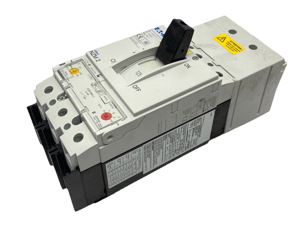 Eaton NZMB2-A125-NA NZM Series Circuit Breaker 3-Pole 100-125A 440VAC