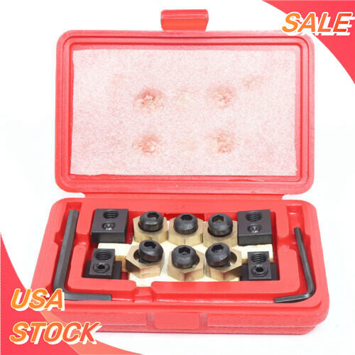 18PCS Eccentric 5/8 T-Slot Clamping Set Stud For CNC Milling Machine Work Table