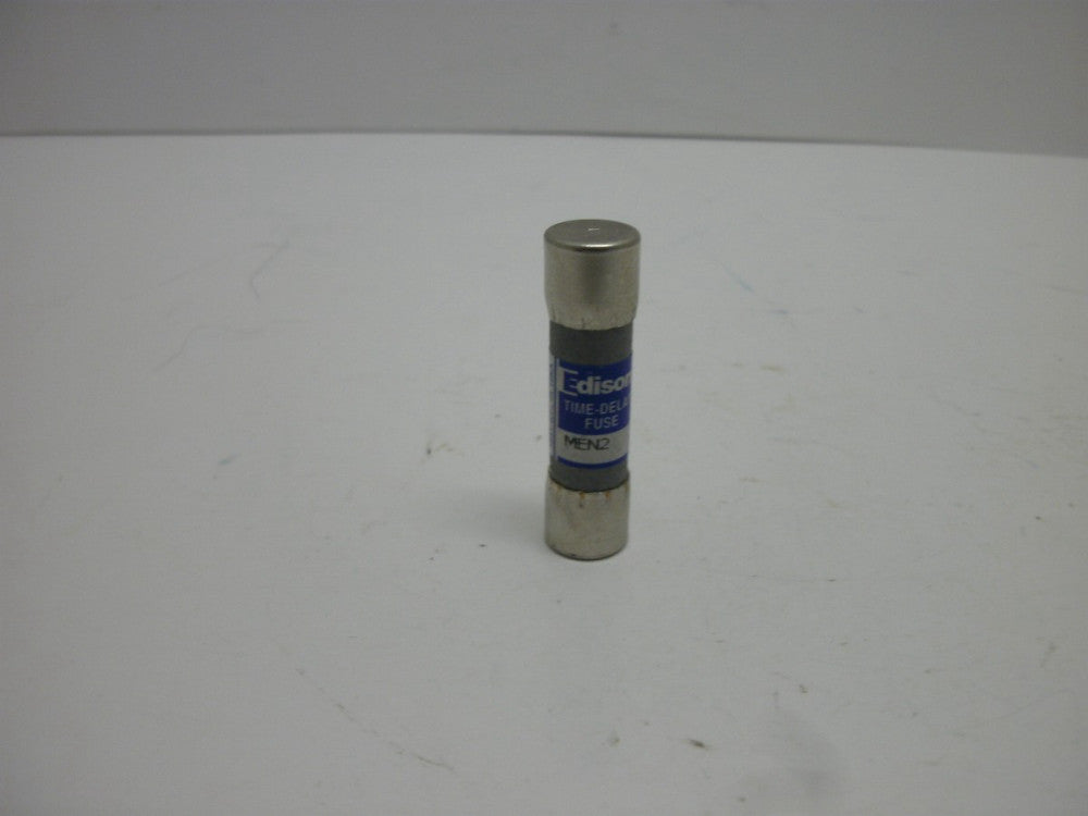 EDISON MEN2 TIME-DELAY FUSE MIDGET 2 AMPS 250 VOLTS