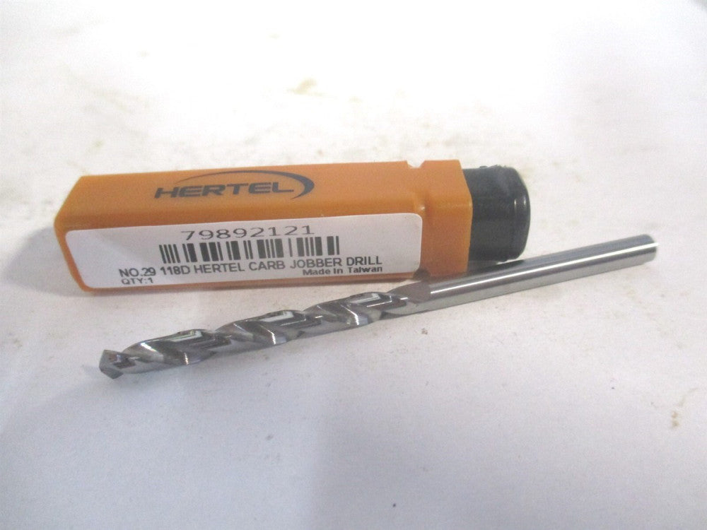 (79892121) #29 1-3/8" x 2-1/2" OAL 118° Solid Carbide Spiral Jobber Drill 