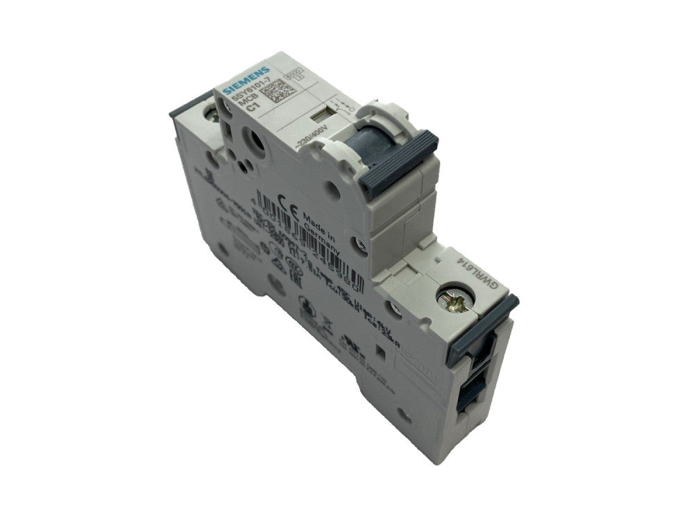 Siemens 5SY6101-7 Miniature Circuit Breaker 230/400V 1A