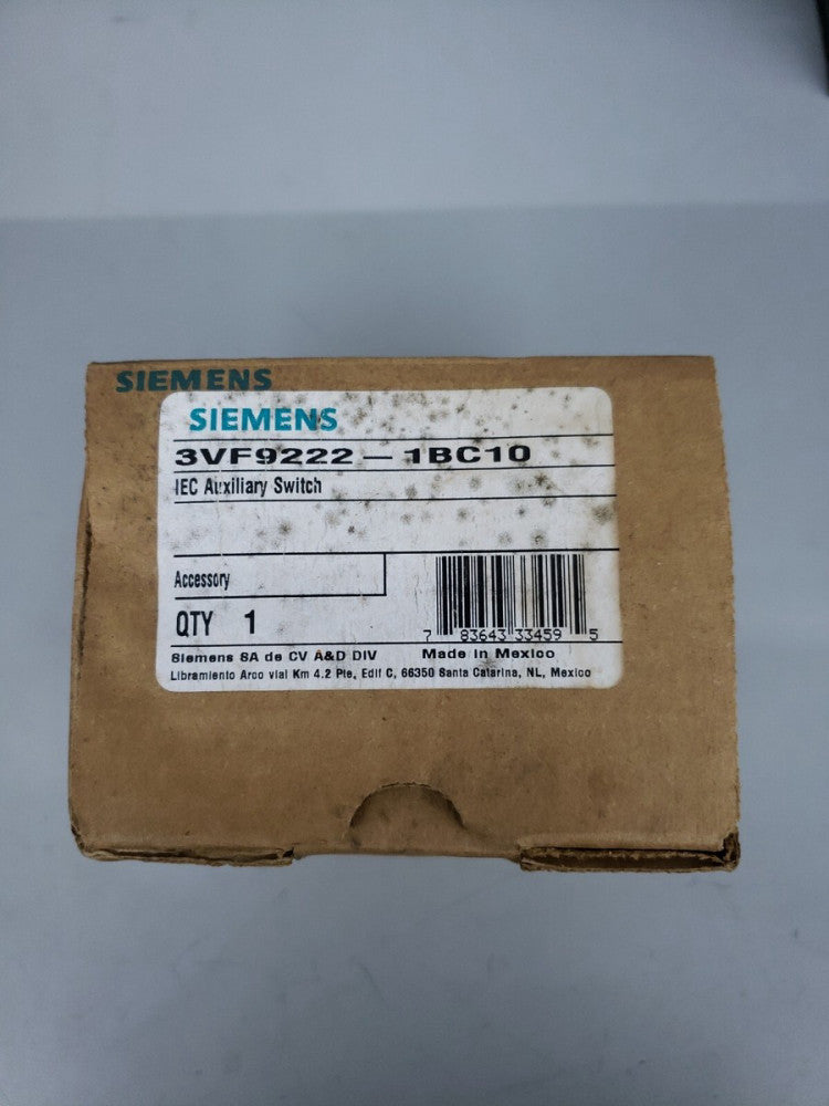 NEW IN BOX SIEMENS 3VF9222-1BC10 IEC AUXILIARY SWITCH