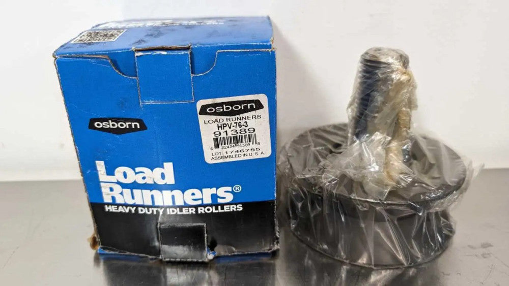 Osborn HPV-76-3 Load Runner V-Groove Cam Follower 91389 120mm Dia x 50.5mm Ro...