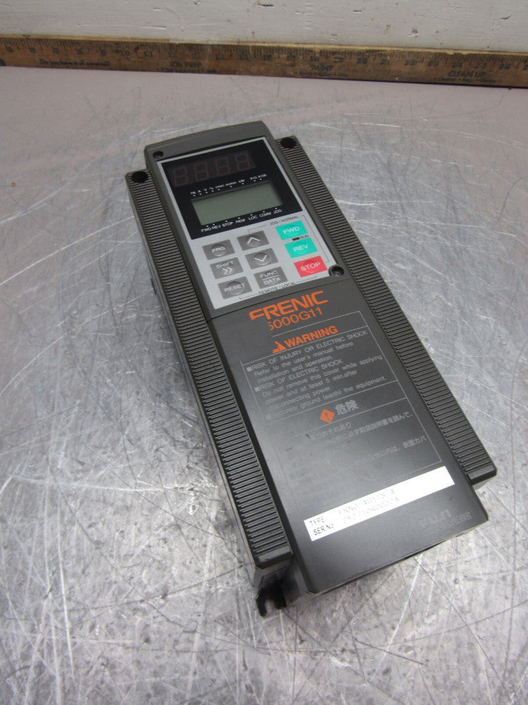 FUJI ELECTRIC FRENIC 5000G1 FRN0.4G11S-4 480V 1.1KVA3PH XLNT USED TAKEOUT !! M/O