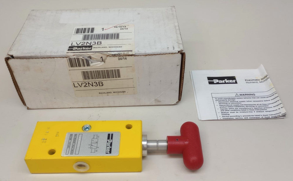 Parker LV2N3B Lockout Valve 1/4" 145PSI Max PSI