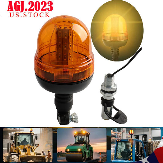 12V 60 LED Emergency Warning Strobe Lights Amber Beacon Flashing Universal