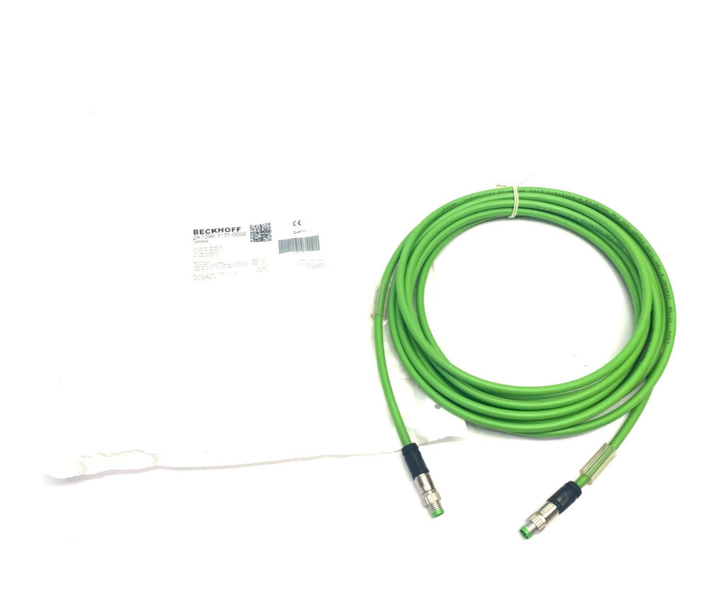 Beckhoff ZK1090-3131-0050 Double Ended EtherCAT Power Cable M8 4-Pin 066694