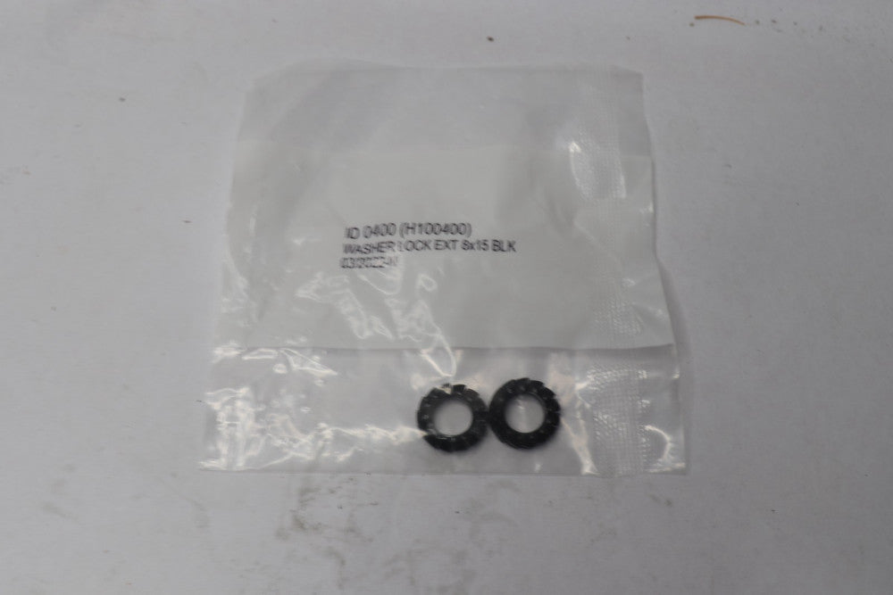 (2-Pack) External Lock Washer Black 8mm x 15mm H100400