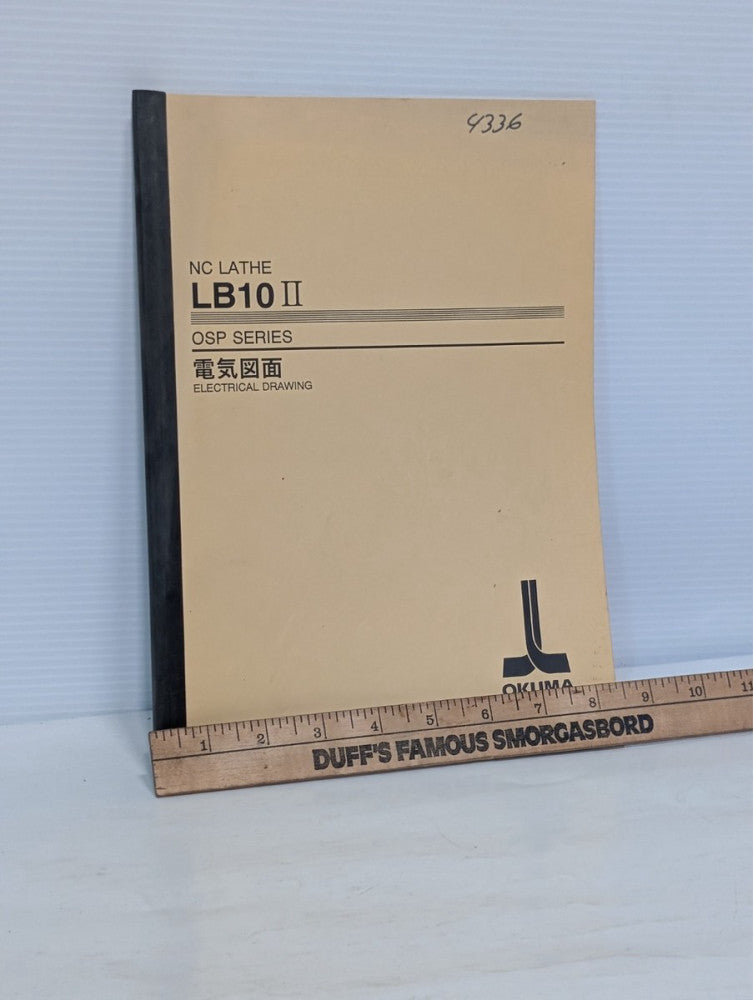 Okuma CNC Lathe LB 10II OSP Series Electrical Drawing, Free USA Ship
