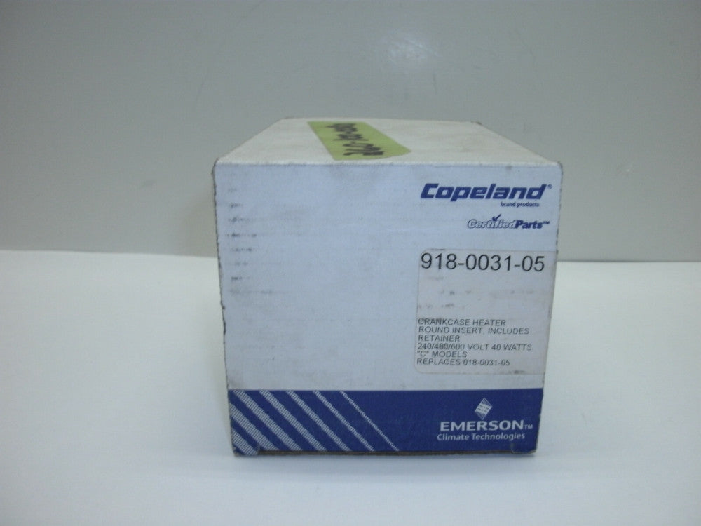 COPELAND 918-0031-05 CRANKCASE HEATER ROUND INSERT 240/480/600V 40W NEW IN BOX