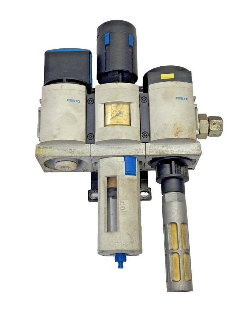 FESTO MS SERIES COMPRESSED AIR PREPARATION UNIT MS6-EM1-1/2, MS6-EE-1/2-10V24-S