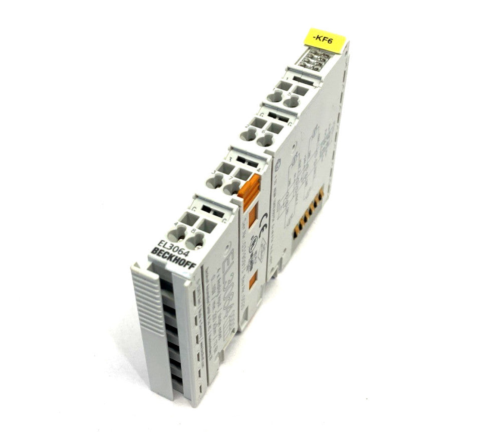 Beckhoff EL3064 EtherCAT Terminal, 4-Channel Analog Input, 12 Bit, Single Ended