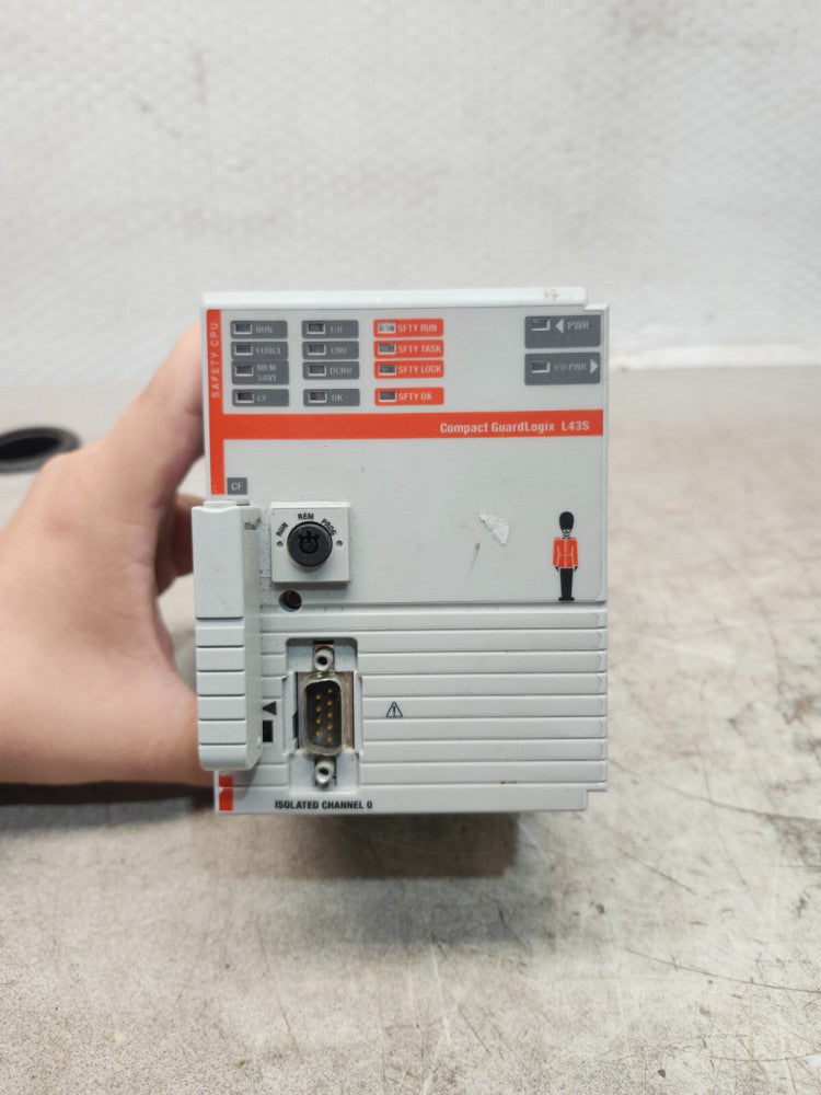 USED ALLEN-BRADLEY GUARDLOGIX 5343S PROCESSOR UNIT 1768-L43S SER B