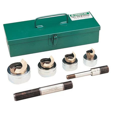 Greenlee 744 9 Piece Hydraulic Punch Driver Set, 10 Ga.