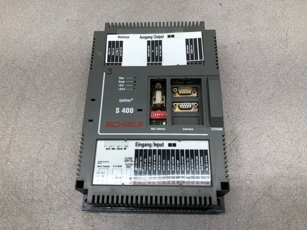 USED ABB SCHIELE SYSTRON S400 24VDC S400 LOGIC CONTROL 2.407,461.06