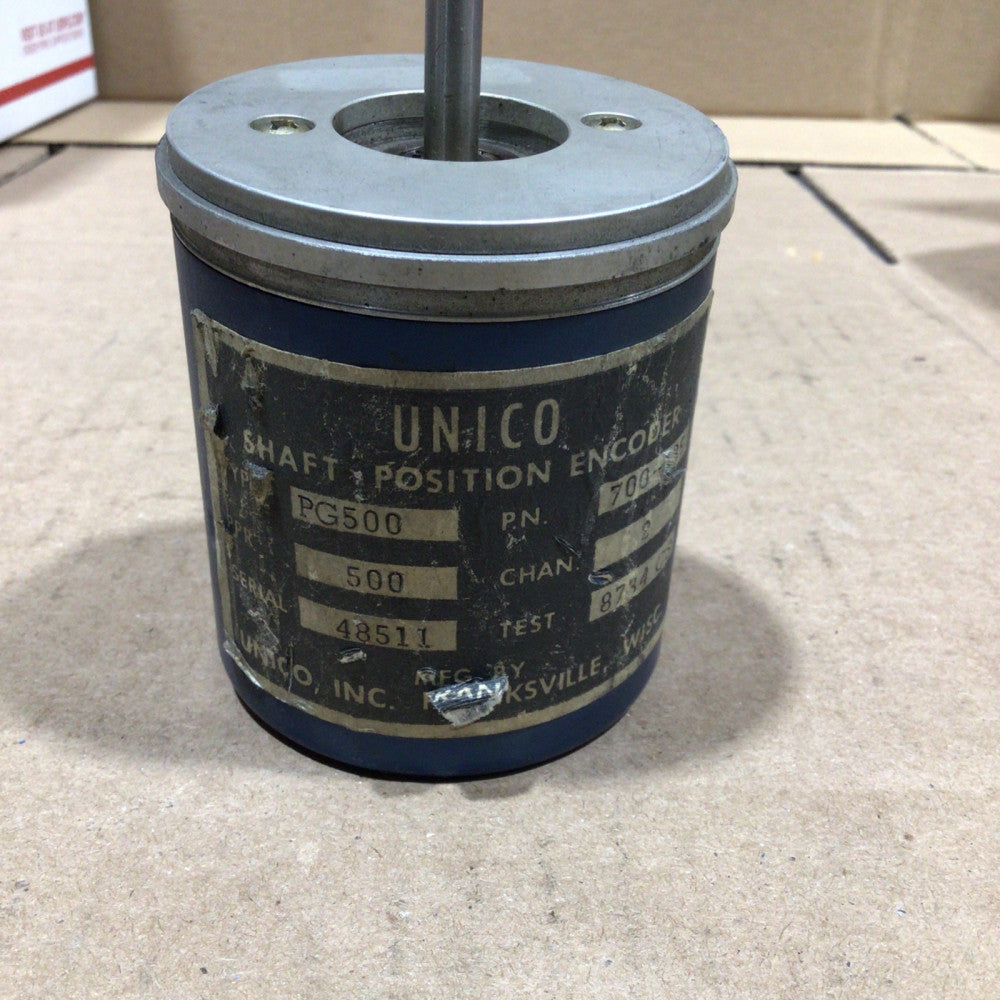 UNICO ENCODER PG500 P.N. 700-139 CHAN 2 PPR 500