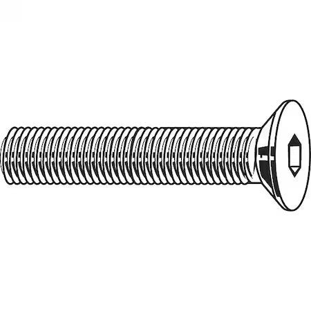 Zoro Select U07567.019.0200 #10-32 Socket Head Cap Screw, Flat, Zinc Plated