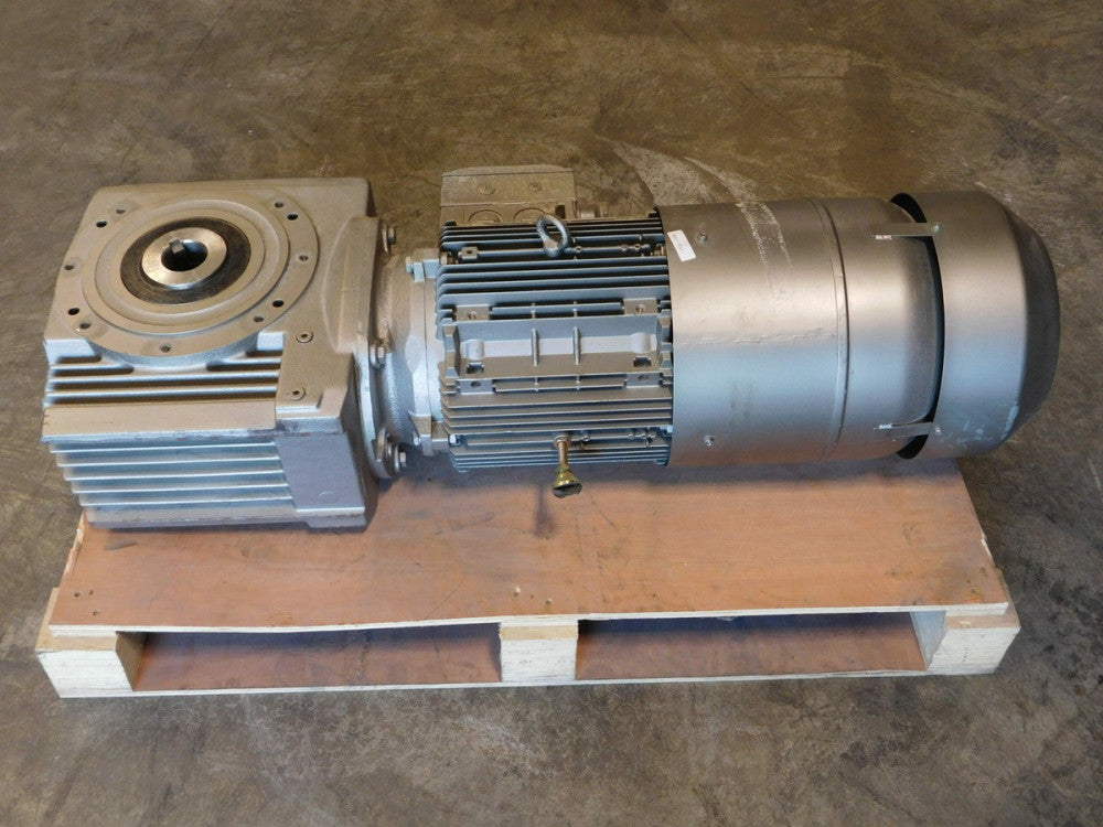 7.29:1 Nord 42125AZ-160 M/4 BRE 15HP Gearmotor w/ Brake - NEW Surplus!