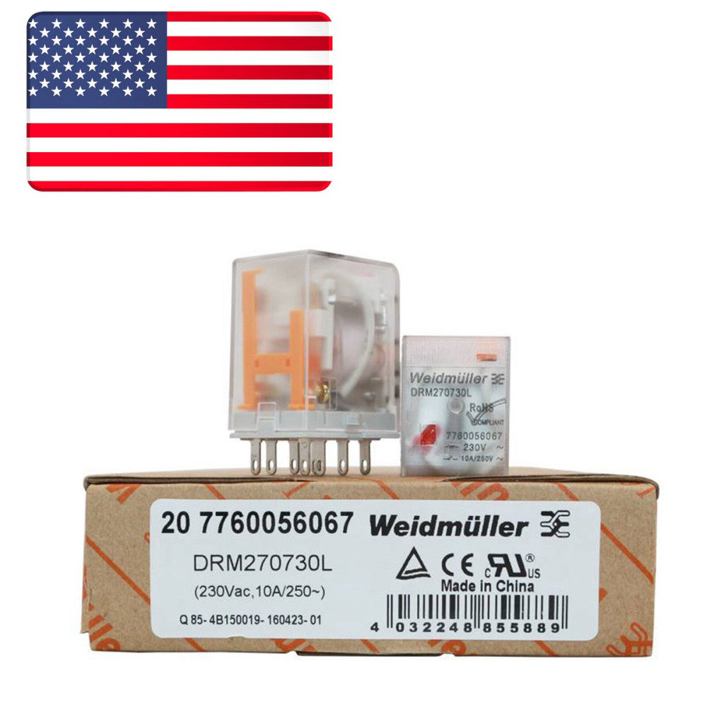 10PCS/New In Box WEIDMULLER DRM270730L Intermediate Relay - US Stock