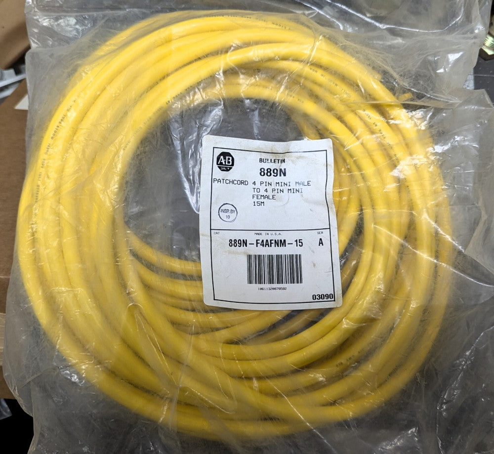 15M ,45ft Patchcord Mini/Mini Plus, Female, Male Straight, 4-Pin PVC Cable [Z2B4