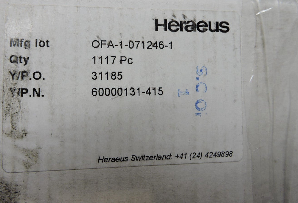 Heraeus Medical Stylets OFA-1-071246-1 60000131-415 (1117 pieces)