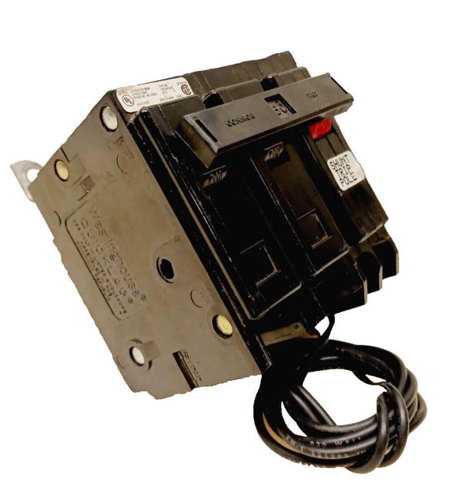 CUTLER-HAMMER 50 AMP BOLT-ON SHUNT TRIP CIRCUIT BREAKER 2 POLE 240 VAC  BAB2050S