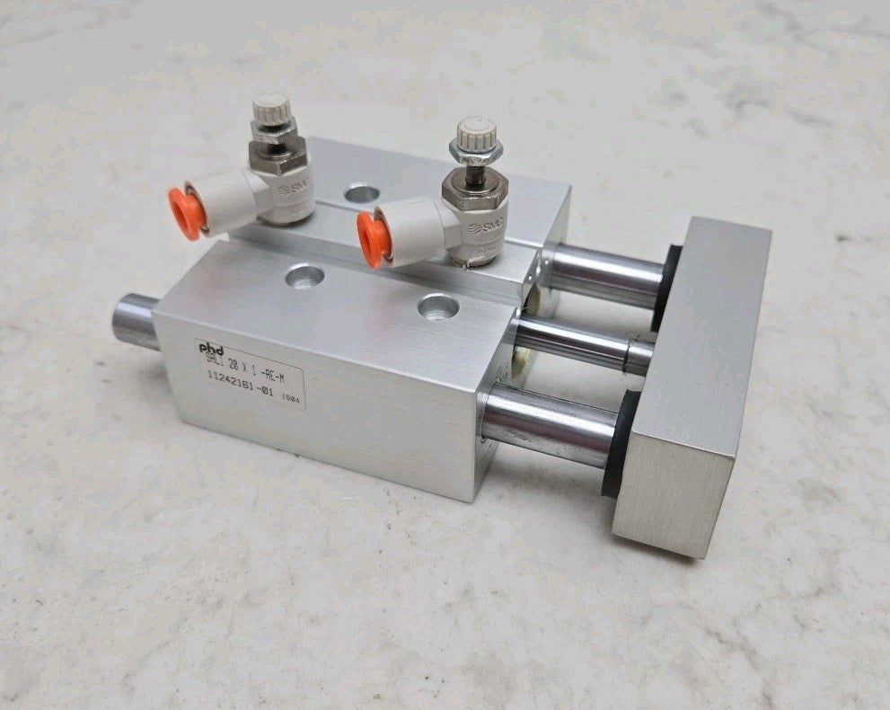 Phd SAL120X1-AE-M Pneumatic Air Linear Actuator 20mm Bore 1" Stroke 30-150 Psi