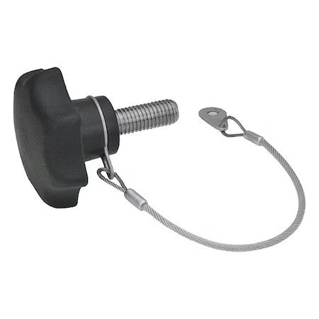 J.W. Winco 6336.13-40-M8-25-H Hand Knobs With Loss Protection