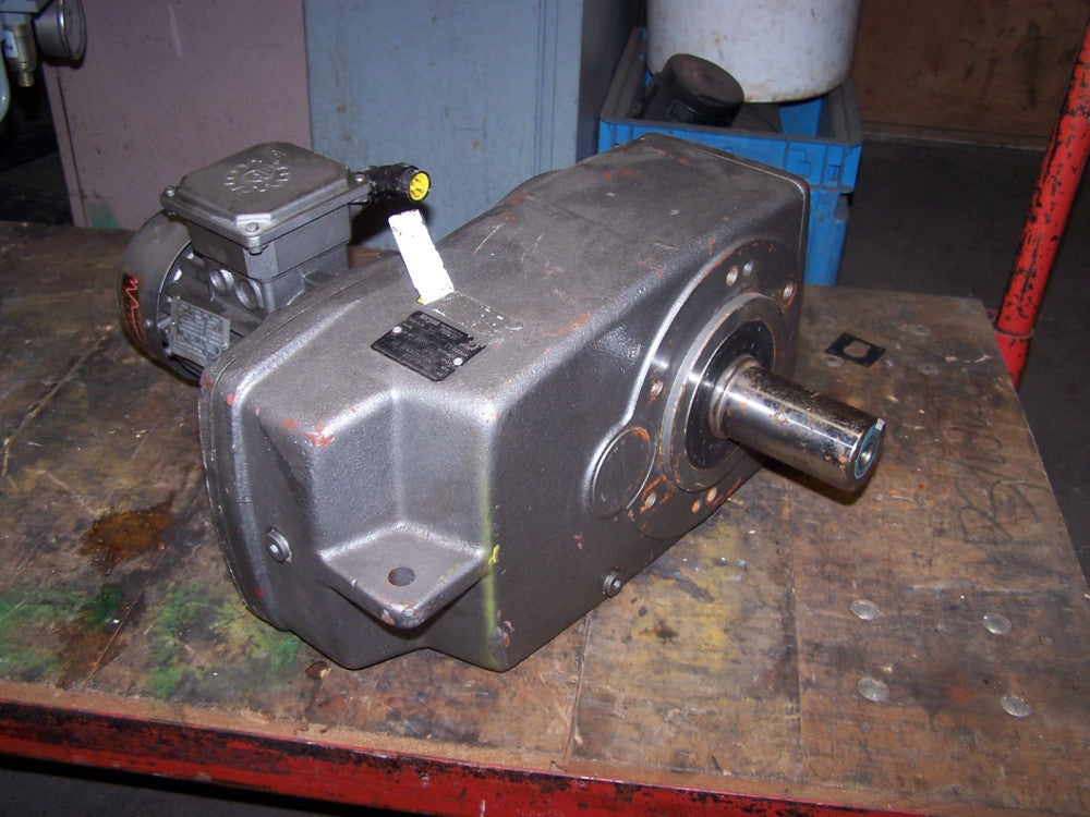 NORD 3382VZ-63L/4CUS GEAR SPEED REDUCER W/ 1/4 HP MOTOR 2.3 RPM OUT 6850 LB-IN 