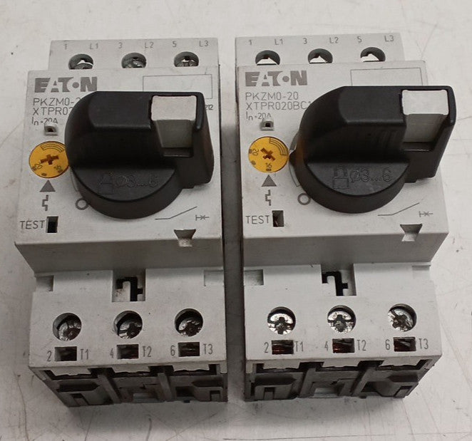 Eaton PKZM0-20 XTPR020BBC1 Motor Protection Circuit Breaker (Lot Of 2)