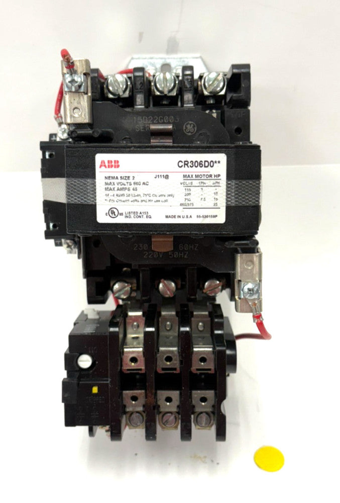 ABB INDUSTRIES THREE PHASE STARTER MODEL CR306D0