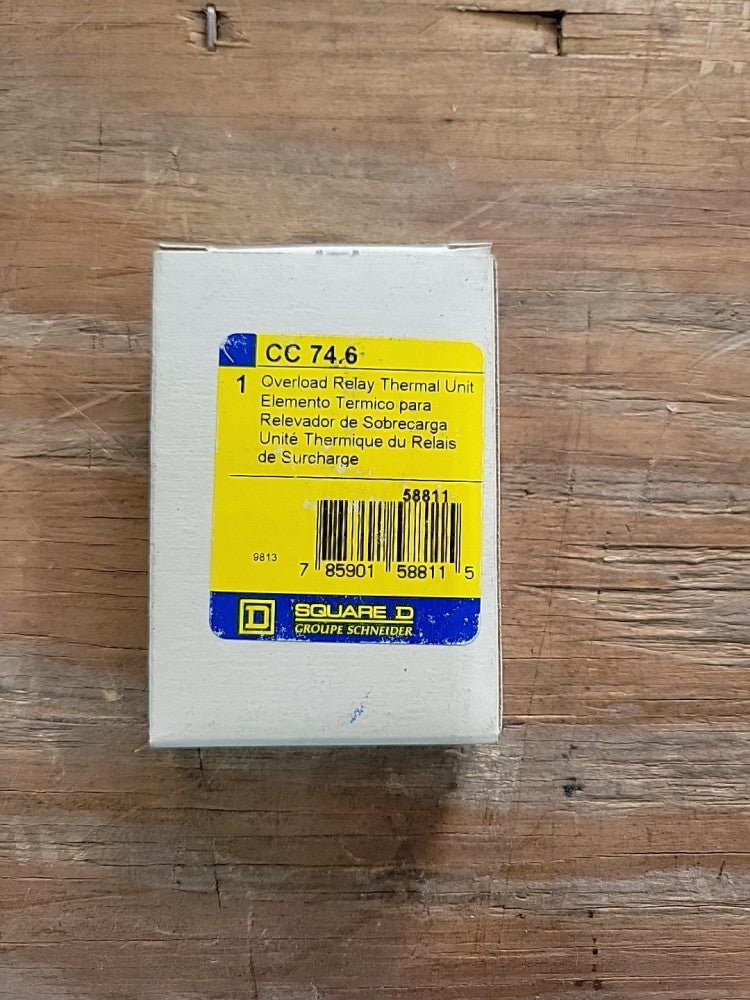 1- New Old Stock! Square D CC 74.6 Overload Heater