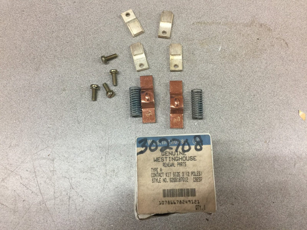 NEW IN BOX WESTINGHOUSE CONTACT KIT SIZE 3 2POLE 626B187G12