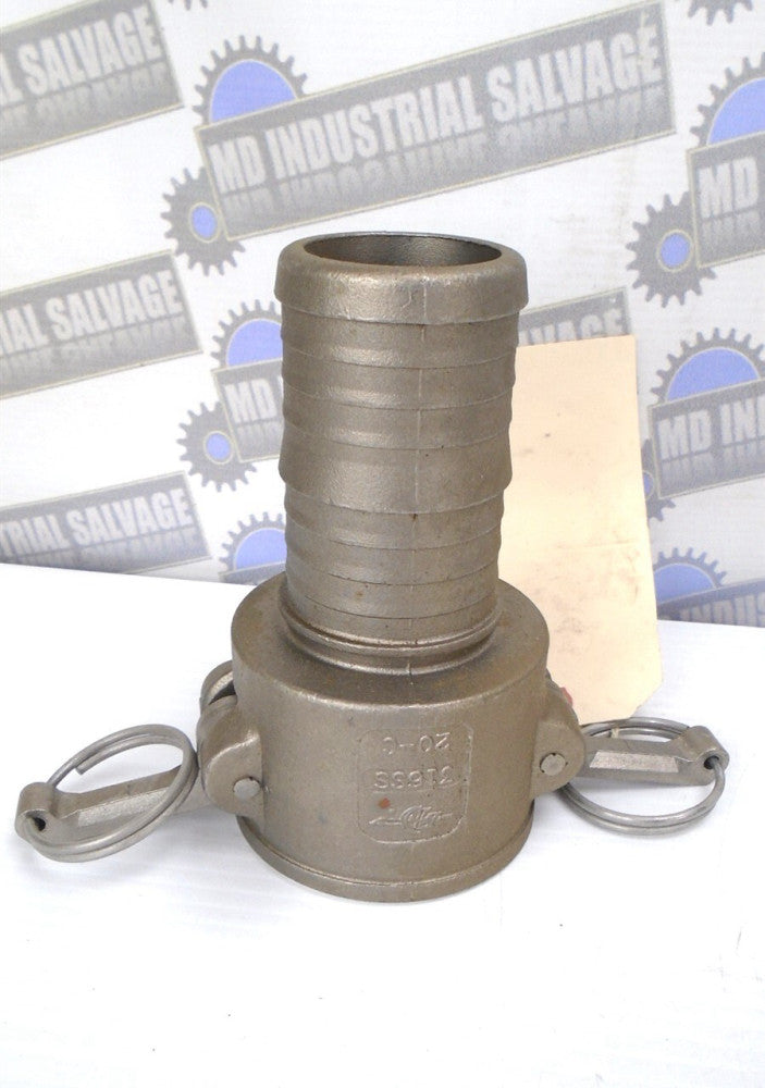 PT Coupling 1400320 - RC200BL - 2" CAM & GROOVE COUPLING - 20C - STAINLESS (NEW)