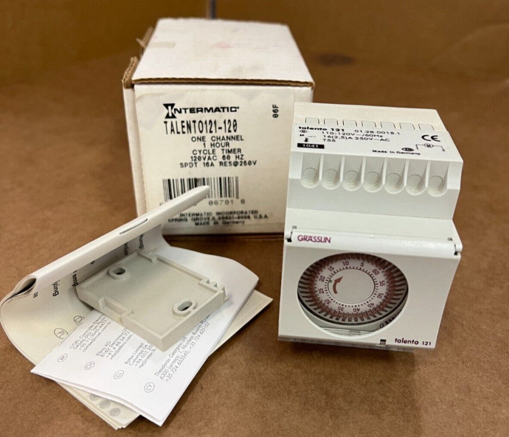 INTERMATIC TALENT0121-120,  ONE CHANNEL, 1 HOUR CYCLE TIMER, 120VAC, MAKE OFFER!