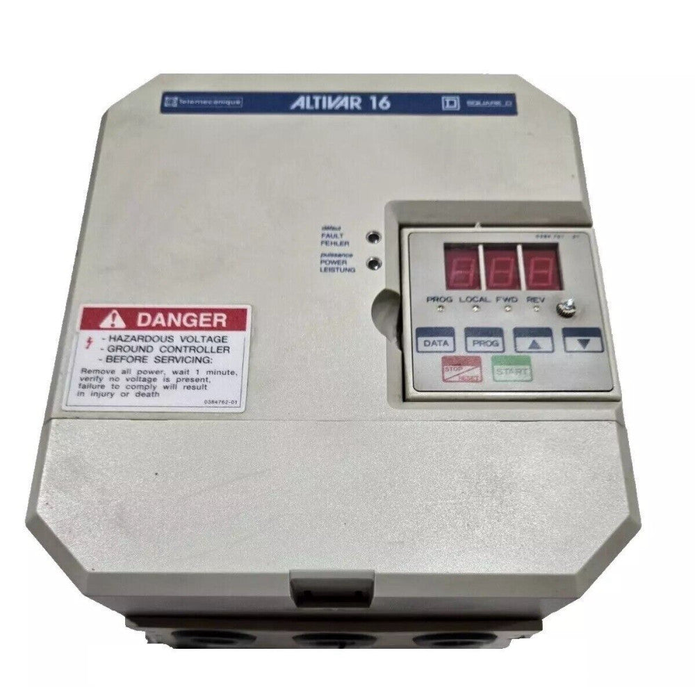 SCHNEIDER ELECTRIC ATV16U18N4 DRIVE 1 HP 0.75Kw ALTIVAR 16 SQUARE D
