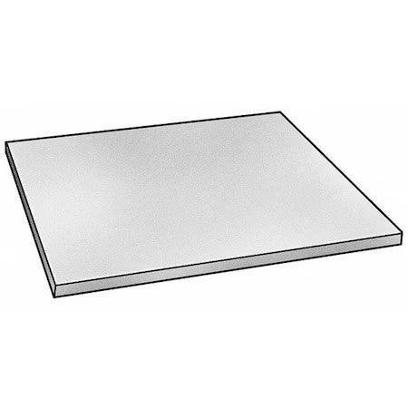 Zoro Select Ps-Uhmw-Et-15 White Uhmw Sheet Stock 12" L X 12" W X 0.500" Thick