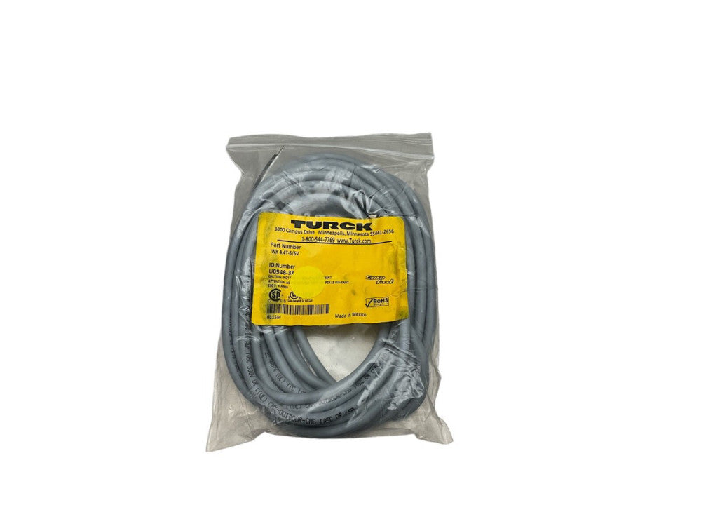 TURCK WK 4.4T-5/SV 250V;4AMPS SENSOR CABLE