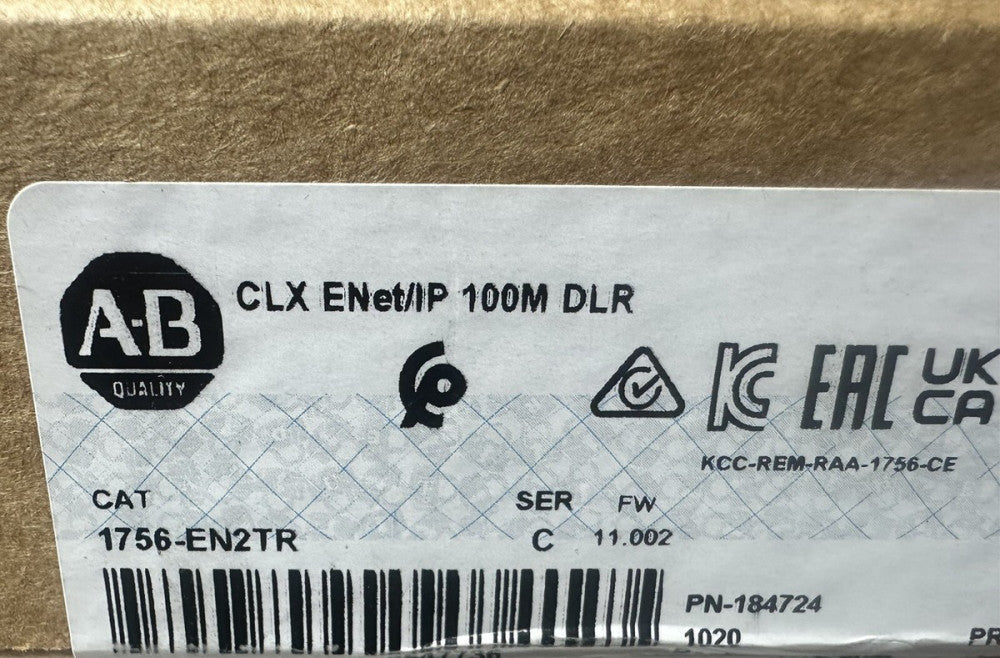 New Sealed Allen Bradley 1756-EN2TR Ser C ControlLogix EtherNet/IP Module 100M