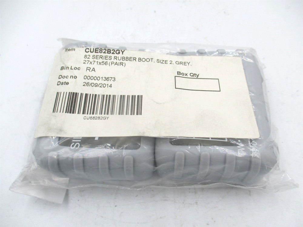 (CUE82B2GY) 27 x 71 x 56mm Rubber Boots for 82 Series Multipurpose ABS Enclosure