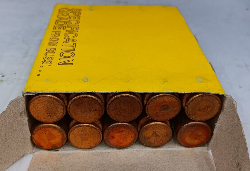 BOX OF 10) NEW COOPER BUSSMAN 25 AMP FUSE 600 VAC LPS-RK-25SP