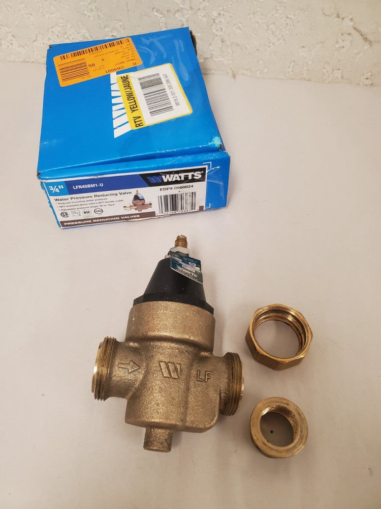 *USED* Watts 3/4 in. Brass MPT x FTP Pressure Reducing Valve 3/4 LFN45BM1-U