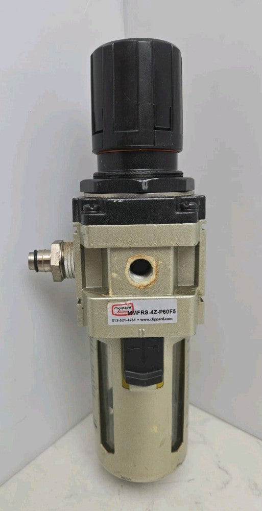 Clippard MMFRS-4Z-P60F5 Pressure Regulator 150 Psi With Bracket Used 