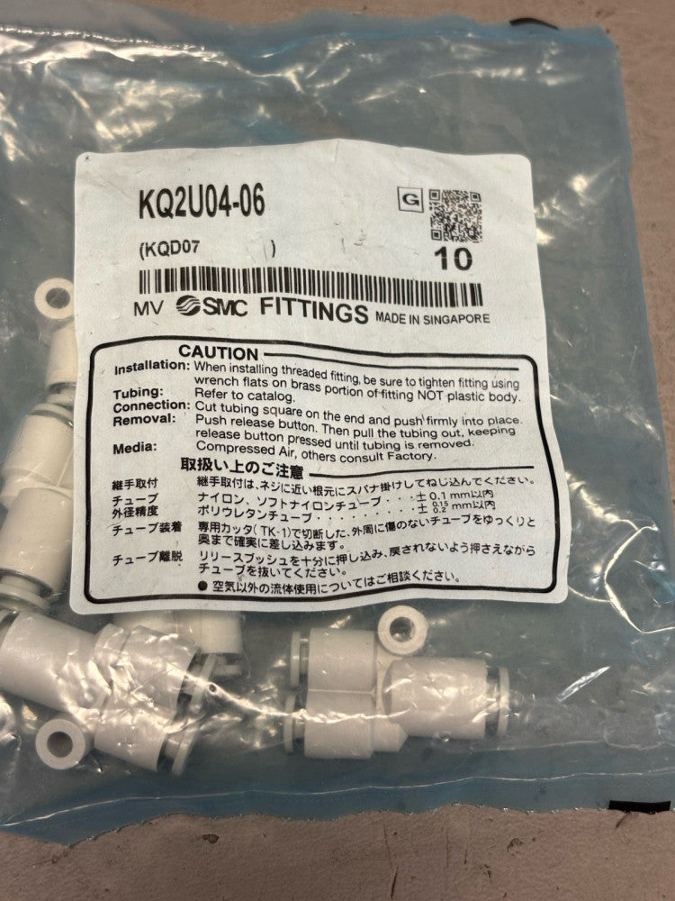 18pcs SMC KQ2U04-06 Push-to-Connect Tube Fitting